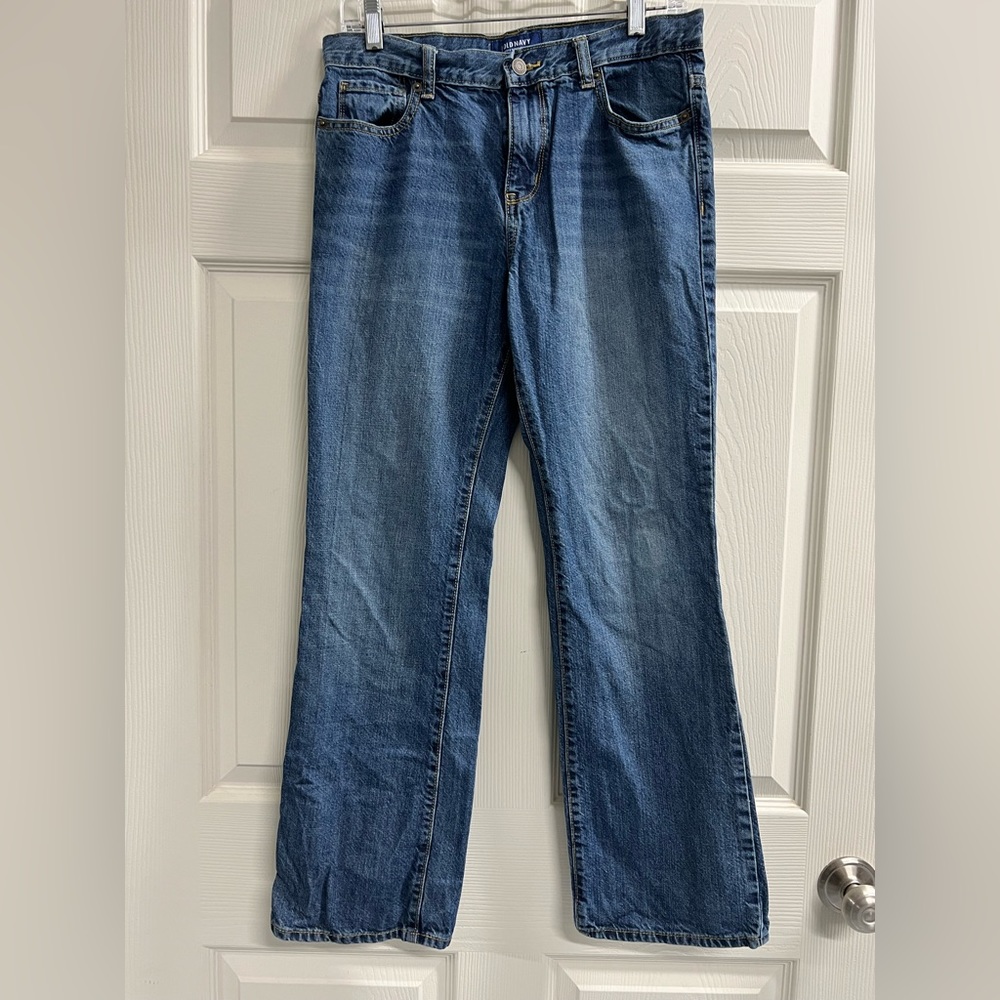 Old Navy Boys Didley Loose Boot Cut Jeans - Size 14 Husky - VGUC